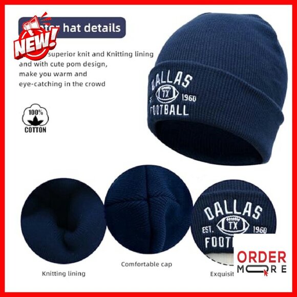 Vintage Skull Cap Knit Beanie with Touchscreen Gloves Winter Set